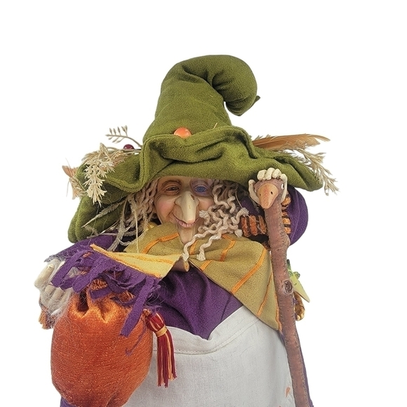 2 FOOT TALL! KRINKLES  WITCH W BABY DRAGONS DOLL FIGURE PATIENCE BREWSTER DEP 56 - Picture 2 of 9